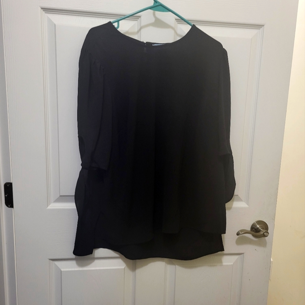 Cece 1x black blouse